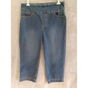 Gloria Vanderbilt Amanda Capri Jeans Sz‎ 16 Pullon All Around Slimming Effect